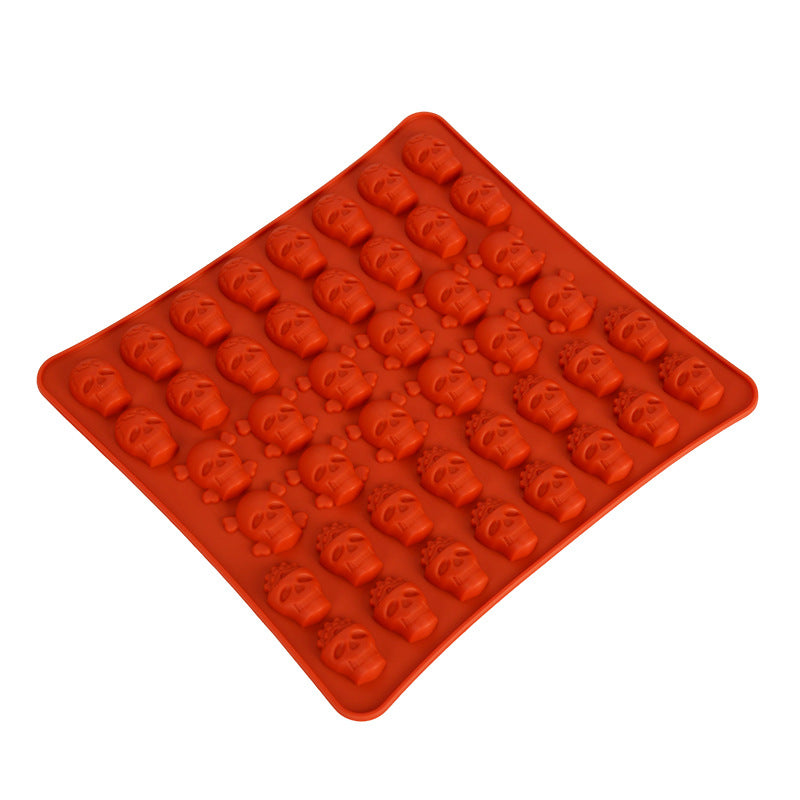 Creative DIY skull modeling QQ sugar silicone mold, homemade dessert jelly food grade silicone candy mold