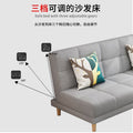 Modern chaise l-shaped sofa bed for small apartments - ready to ship, convertible two-in-one, double folding bed
