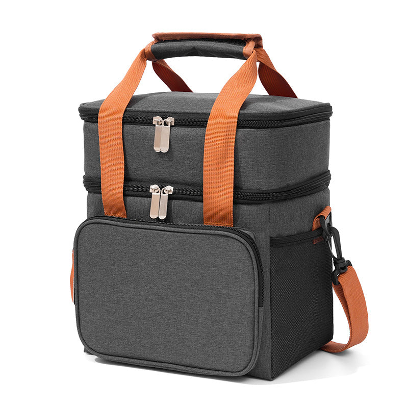 Beilian double-layer thermal insulation bag  portable back span large-capacity picnic lunch box bag PEVA water filling ice bag wholesale