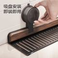 Walnut bathroom mirror front faucet storage rack suction cup no punch bathroom wash basin wall hanging storage rack