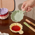 Cream style pure color ceramic dish vinegar dish snack dish snack dish dipping dish for home kitchen seasoning dish wholesale