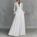 cross-border summer new european and american women's fashion elegant flowy maxi dress