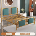 Iron bed double modern casual soft bed for home soft back bed apartment 1.35m b&b single iron bed