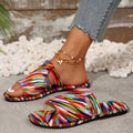 European and american plus size flat sandals for women,  summer new arrival, comfortable open-toe beach slippers, factory wholesale