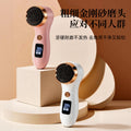 electric foot file - portable rechargeable pedicure tool with digital display, waterproof, home use callus remover