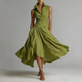 new french chic elegant goddess style slimming fitted sleeveless maxi dress for women