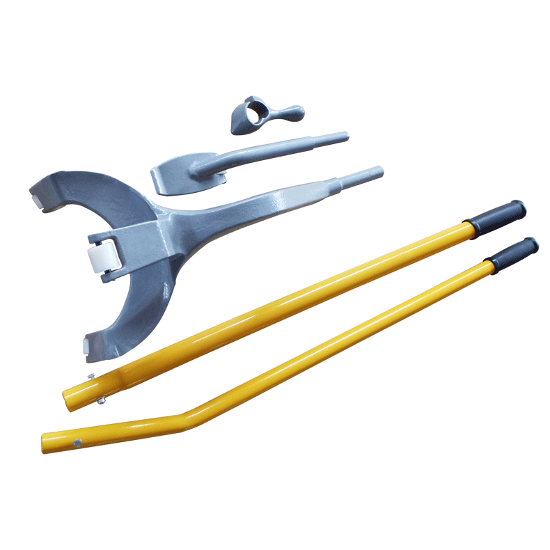 Processing Manual vacuum tire disassembly and assembly tool Large rake three-piece set Large truck vacuum tire removal combination tool