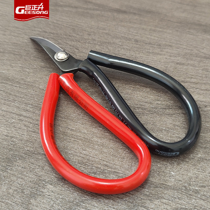 Juzhengsheng handmade elbow scissors special trimming sole leather scissors embroidery scissors