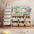 Mobile bookshelf home picture book rack children's reading baby bookcase multi-layer toy floor storage simple storage rack