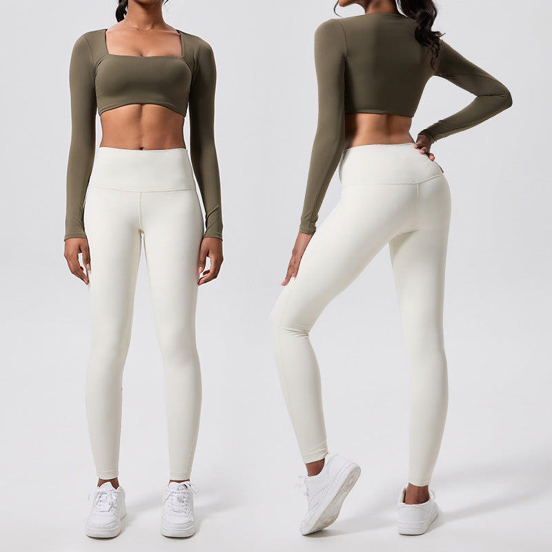 versatile slimming running butt-lifting fitness wear high-waisted tight-fitting outdoor quick-drying sports dance yoga apparel - customizable