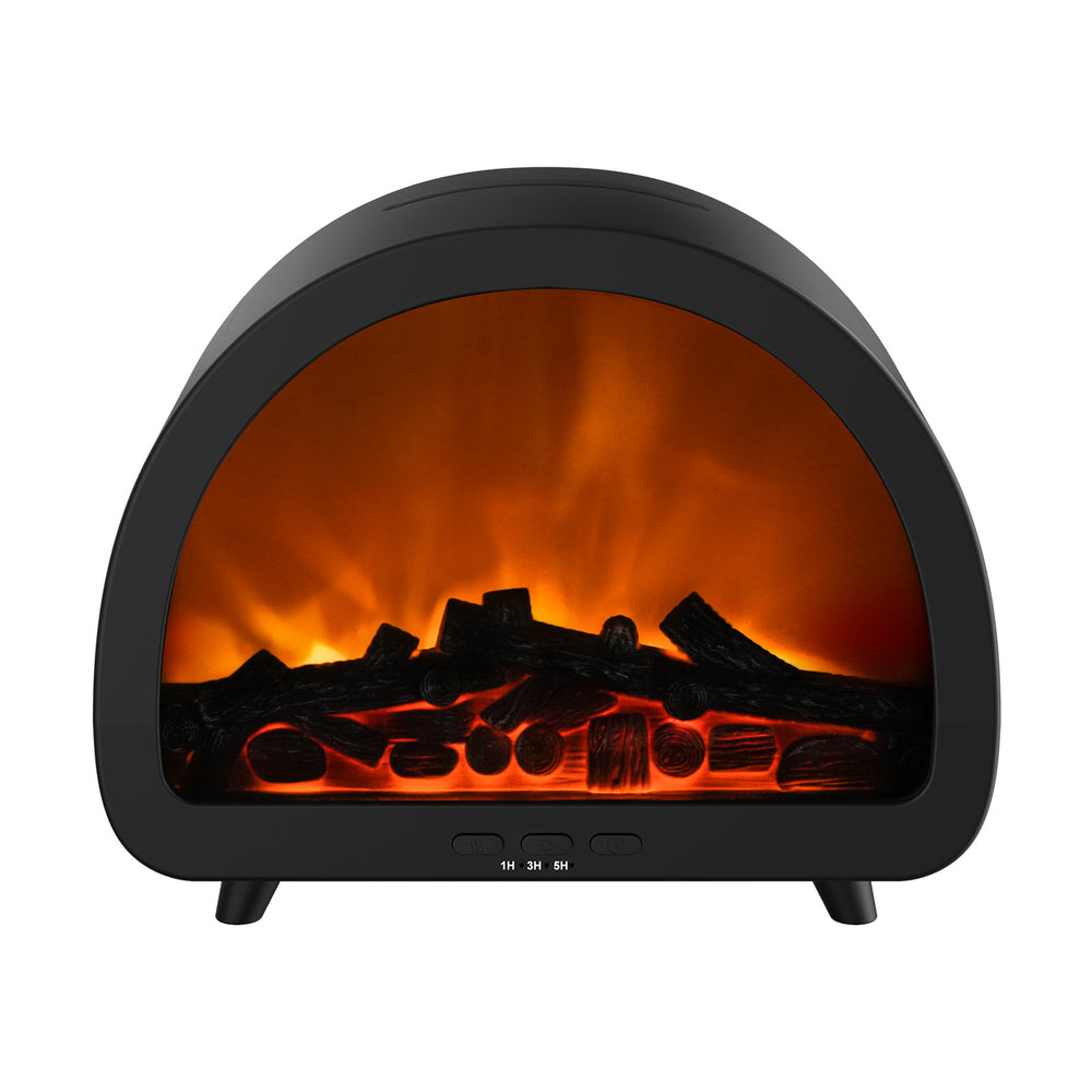 Portable humidifier large mist fireplace flame aromatherapy machine for home office desktop essential oil automatic fragrance diffuser machine