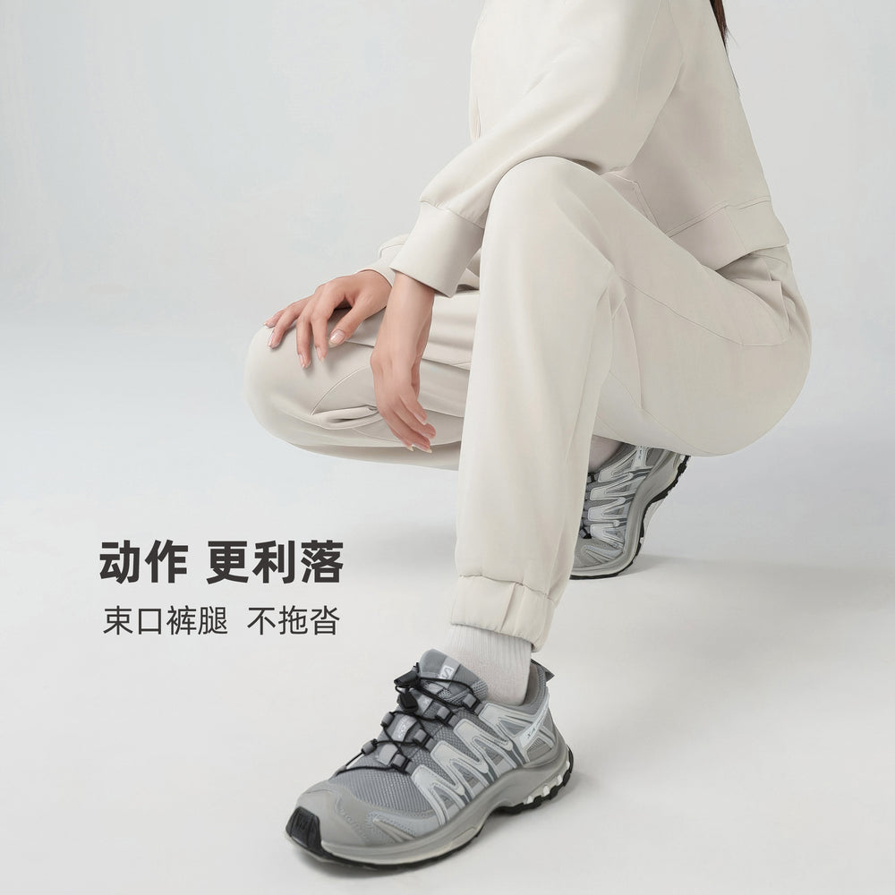 Fall and winternew arrivalhigh waistloose running sweatpants women's outwear air layer jogger pantsslimming lookcasual sweatpants daw168