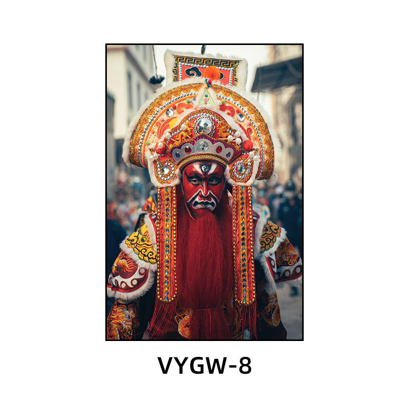 Chaoshan English song and dance decorative painting restaurant hotel box ethnic characteristics traditional culture hanging painting hot pot shop mural