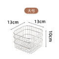 304 stainless steel storage basket - home desktop organizer, feeding station, snack rack, multi-purpose storage