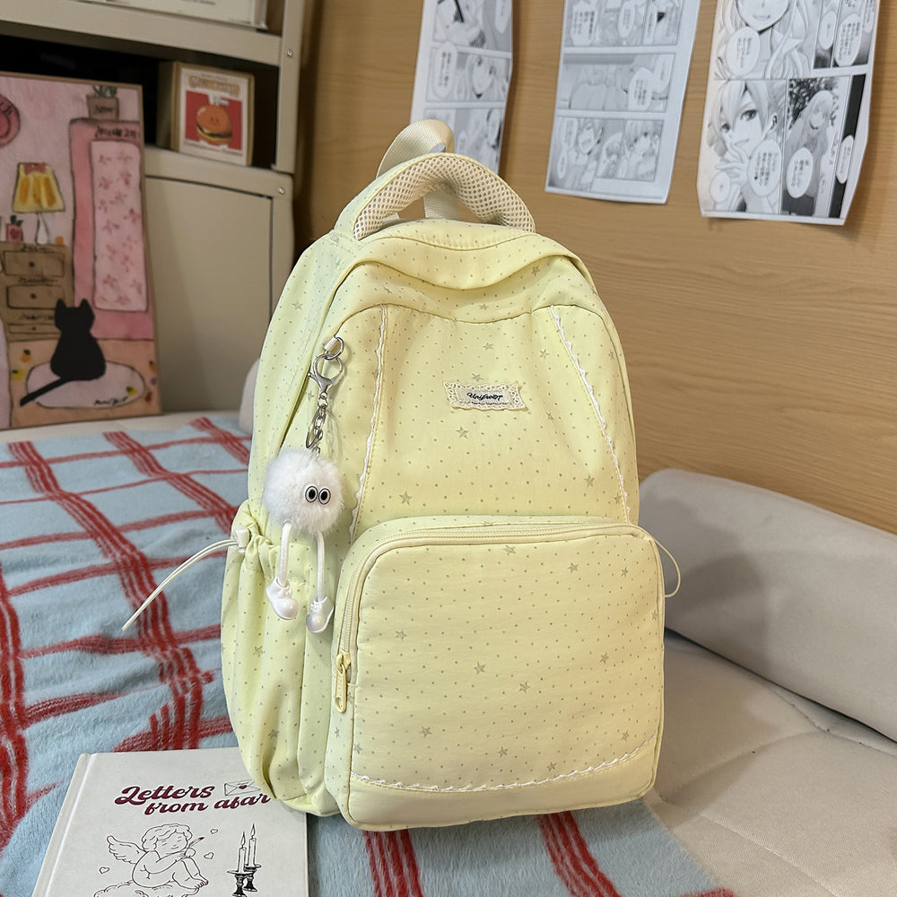 Starry backpack - trendy, high-capacity backpack for middle and high school girls, perfect for tutoring, casual travel, and ins style