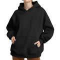 cross-border e-commerce women's fashion: european and american summer new arrivals - solid color, unique casual hooded long sleeve loose fit sweatshirt