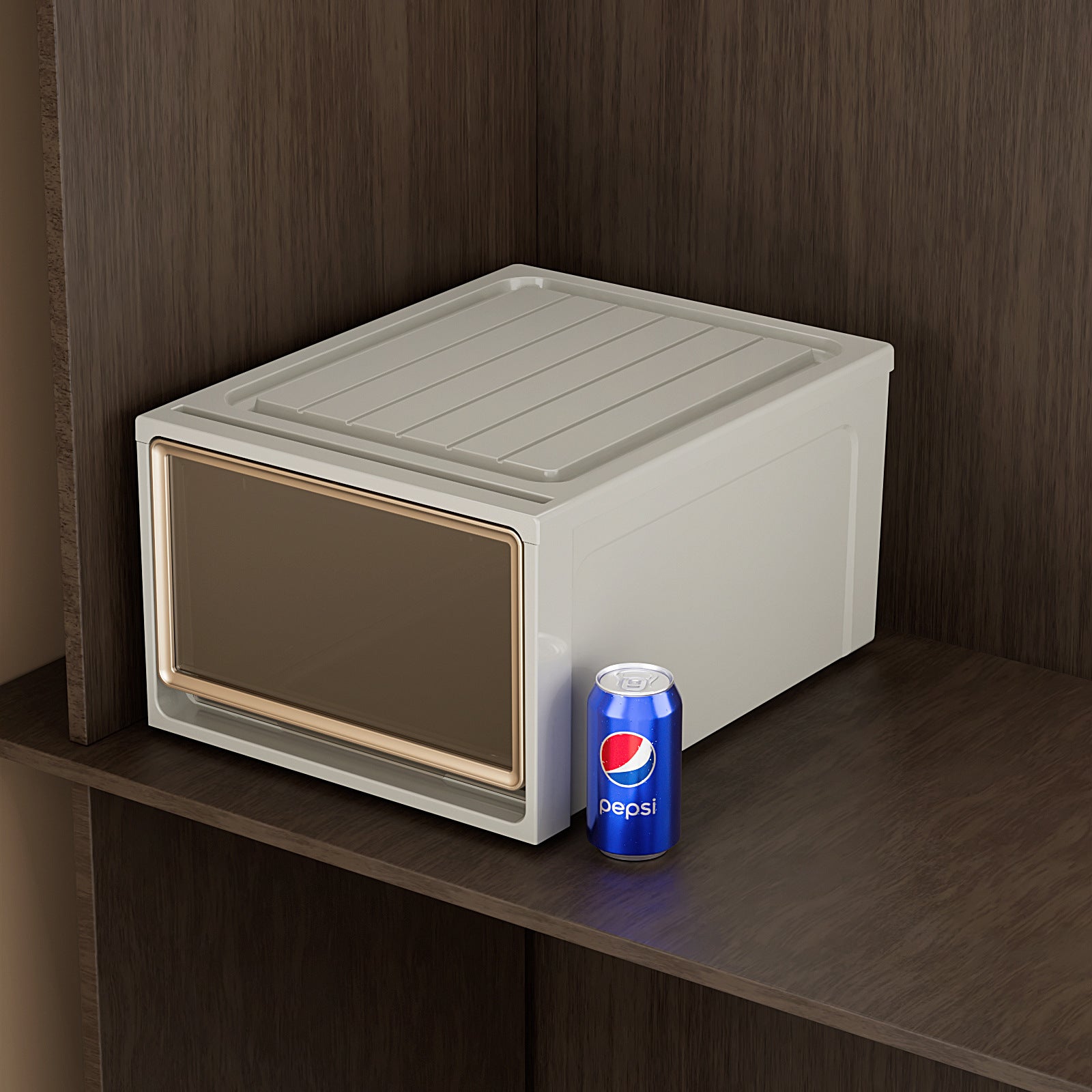 Storage Box Drawer Storage Box Household Wardrobe Clothing Pants Underwear Organizing Box Transparent Plastic Storage Cabinet