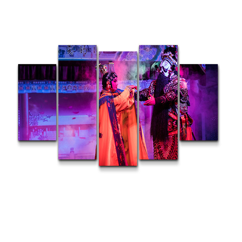 Hotel wall decoration paintings Peking Opera Opera Hua Dan characters hanging paintings Food and beverage restaurants Hot pot restaurants Box wall paintings