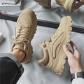 Men's 2025 spring new arrival: work safety shoes - waterproof, slip-resistant, wear-resistant, athletic, casual, workwear, and trendy martin boots for construction sites