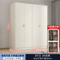 Solid wood double door cream style wardrobe bedroom for home modern casual multifunctional assembly wardrobe double door wardrobe