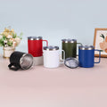 Amazon 304 stainless steel mug 12oz minimalist portable insulated tumbler with handle for home and office - wholesale