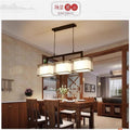 Modern minimalist restaurant chandelier, chinese style living room pendant light, chinese tea room bar counter zen retro study rectangular lighting fixture