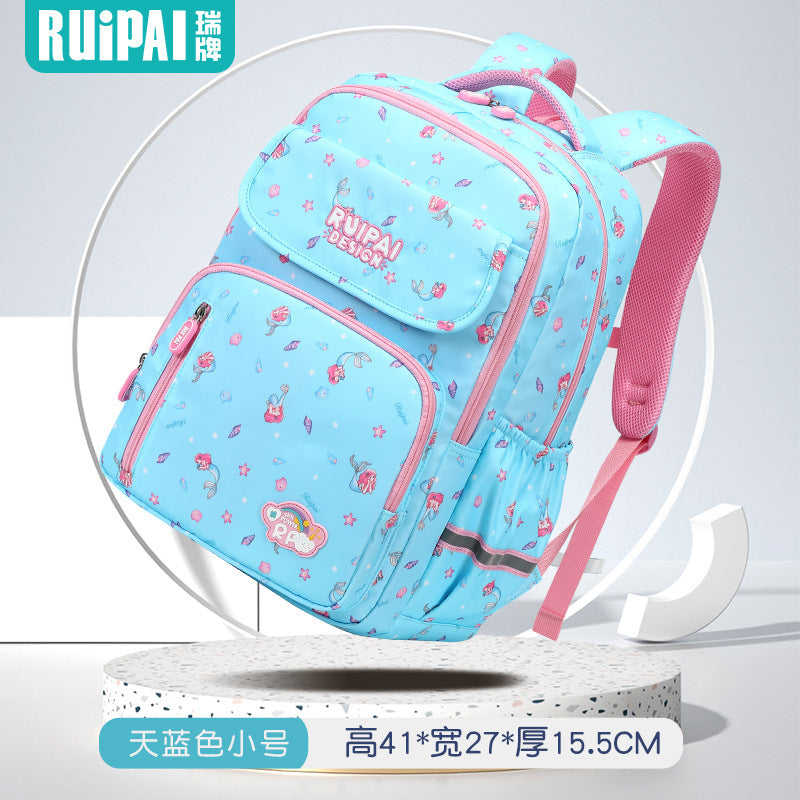 School bags for girls, primary school students, grades one, two, three to six, ultra-light weight reduction, large-capacity girls and children's school bags wholesale