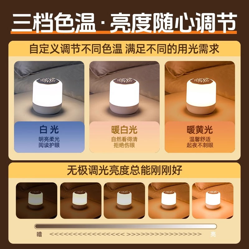 Rechargeable touch-sensitive night light - perfect for postpartum care, baby feeding, eye protection, desk lamp, bedside lamp, bedroom sleep light - new arrival
