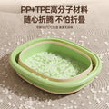 Collapsible foot soak bucket - deepened, calf-high, with lid, insulated, massage foot bath bucket, home spa thickened foot basin