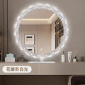 Sunflower popular desktop makeup mirror acrylic dressing mirror bedroom led light dressing table luminous light rotate mirror