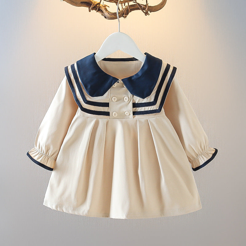 Girls' spring dress  new spring/autumn style baby chic princess dress little girl preppy style dress dropshipping available