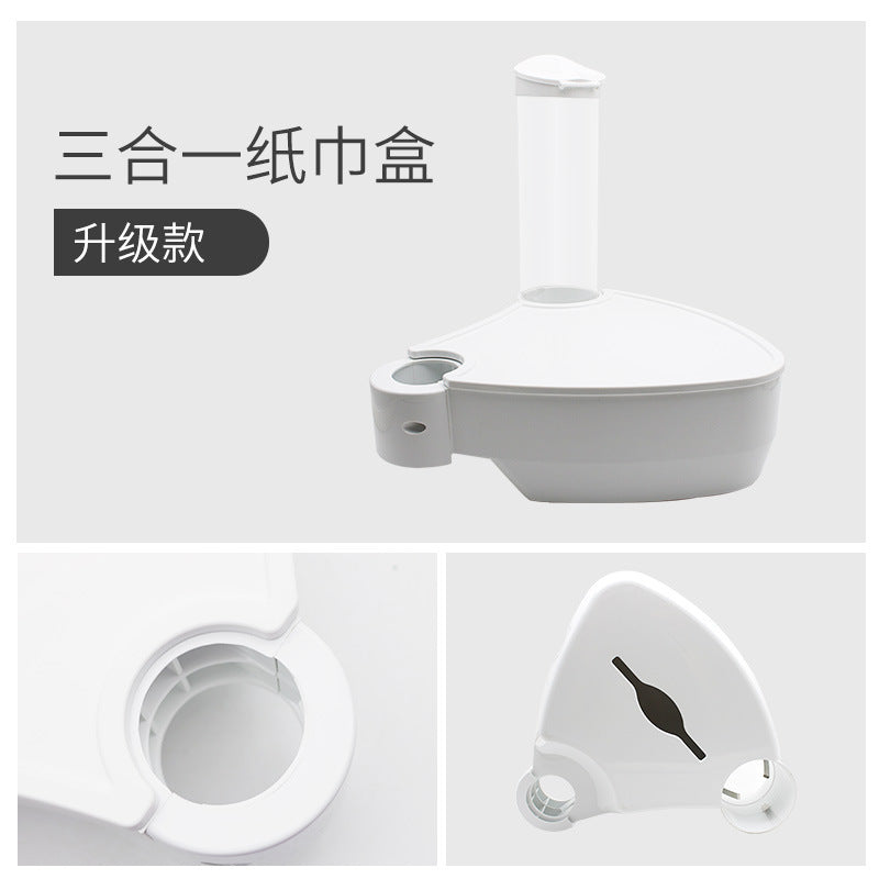 Dental Chair Water Cup Holder 3-in-1 Dental Chair Accessories Cup Holder Paper Tissue Box Dental Chair Tray Additional Table Shelf