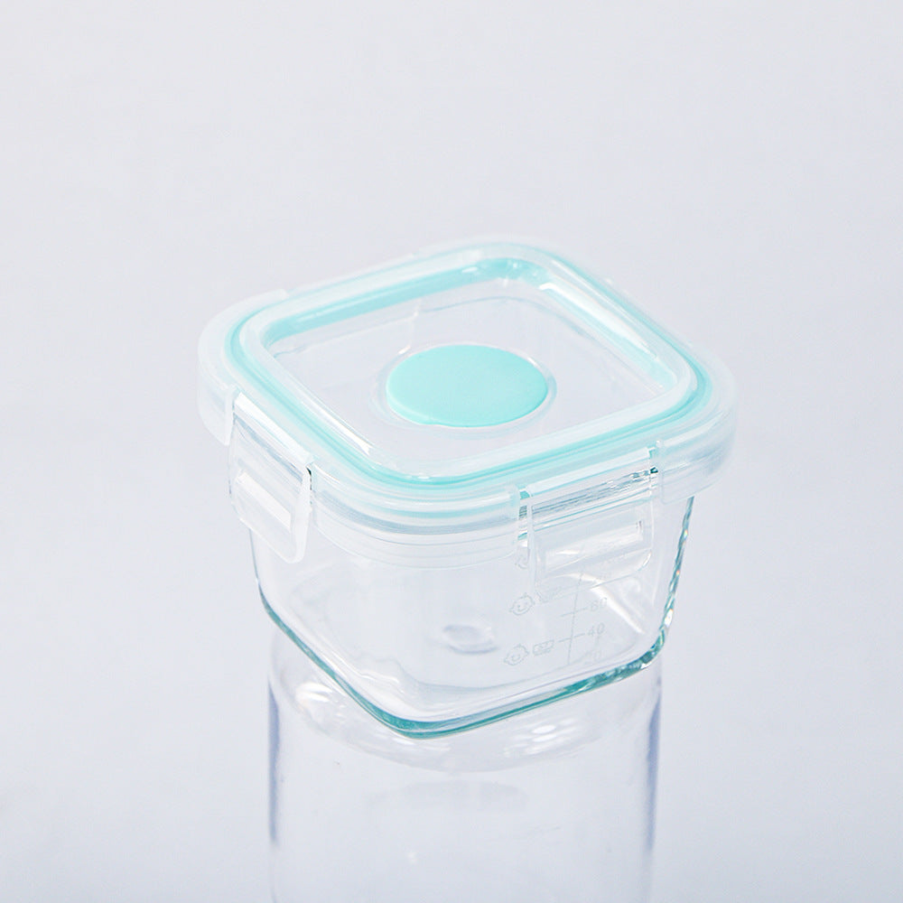 Mini food storage containers, food-grade thickened airtight baby food compartments, kids' home storage square divided boxes - wholesale