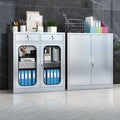 Stainless steel low cabinet office file cabinet document storage cabinet tool organizer cabinet cupboard drawer with lock filing cabinet