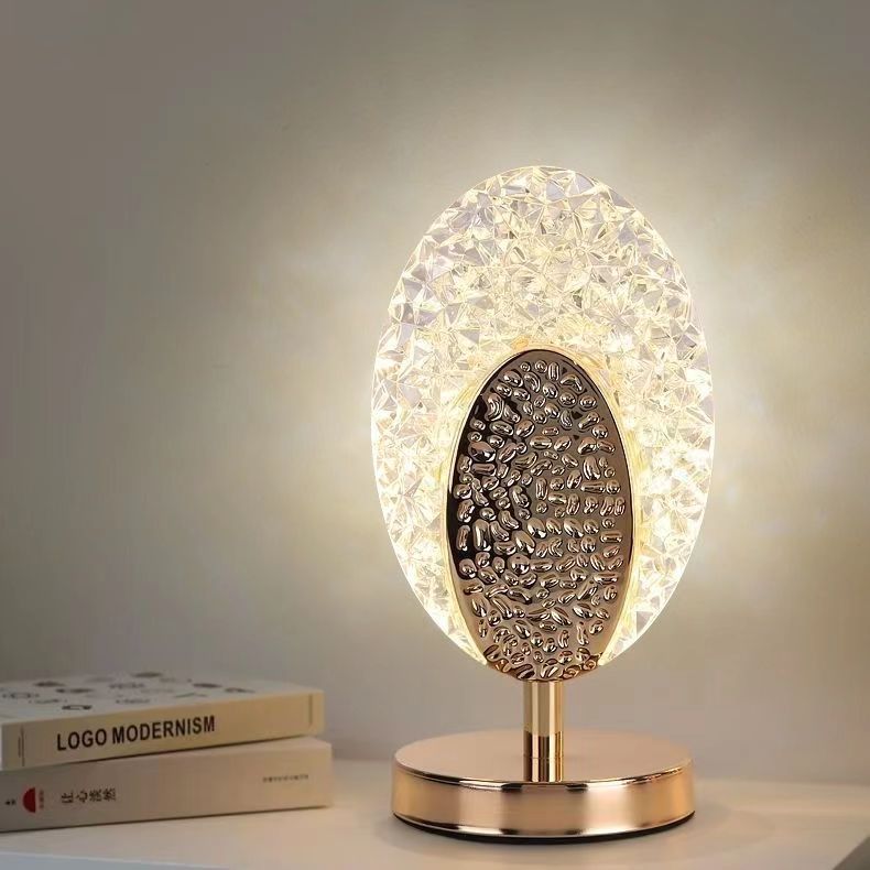 Touch-controlled charging table lamp, bedroom bedside lamp, modern nordic light luxury plug-in led ambient decorative warm night light