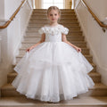 Girls' formal dresses - cross-border european & american style - mesh flower girl dresses - birthday princess dresses - new arrivals for older girls - in stock