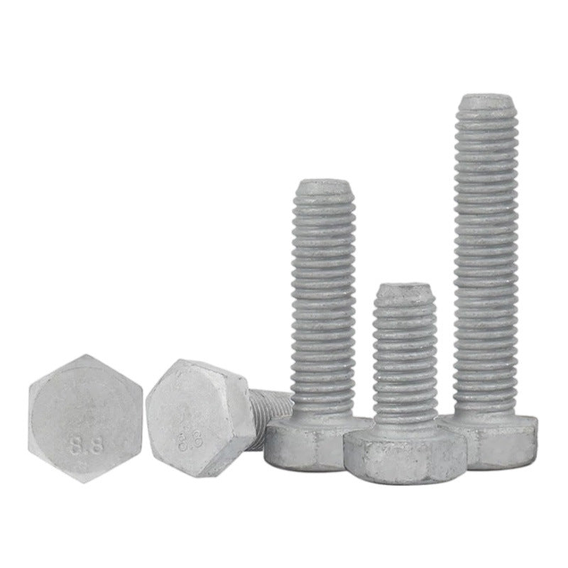 8.8 grade high strength hot dip galvanized outer hexagon bolt fastener outer hexagon screw DIN933/M6M8M10M12
