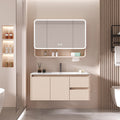 For home bathroom cabinet ceramic all-in-one basin double drawer thickened honeycomb aluminum bathroom washbasin washbasin