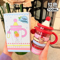 Summer chic: high-value tritan large capacity plastic tumbler - portable, heat-resistant, and straw-friendly