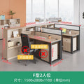 Saint li office desk - minimalist modern 2/4/6/8 seater partitioned workstation office desk and chair set