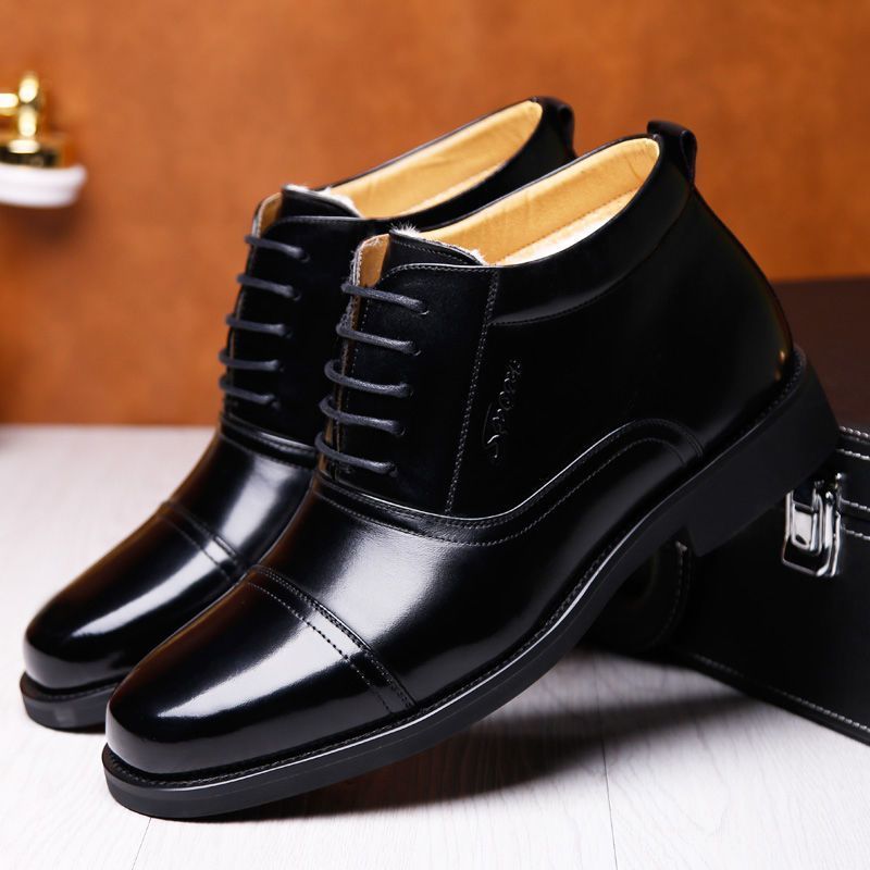 Winter new arrivals: stylish and minimalist men's high-top cotton shoes - versatile, warm, comfortable, fleece-lined, extra thick casual boots
