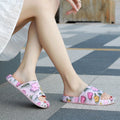 Embossed floral slippers - women's summer 2024 new beach sandals, indoor/outdoor home slippers, non-slip men's slippers wholesale