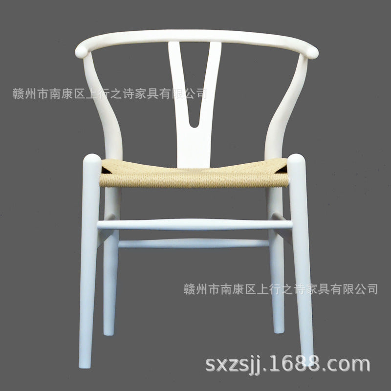 Shangxingzhi shi dining chair y chair hans chair solid wood desk chair single chair medieval chinoiserie solid wood chair with armrests