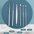 Wholesale stainless steel earwax removal tools - complete ear cleaning kit with ear picks and ear spoons (6-piece set)