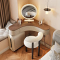 Yisilunnuo medieval style corner dressing table and chest of drawers all-in-one corner small apartment triangular classy makeup table