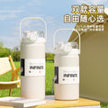 316 stainless steel thermos cup, good-looking female student straw dual-purpose cup, male car portable large-capacity water kettle