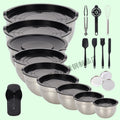 Black lid + 13-piece set + natural color basin + 24/26 mother-in-law lid + grater