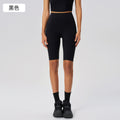 No awkward line, nude-feel yoga leggings for women. stretchy, tummy-control, athletic capri pants with peach lift and butt enhancement. fitness leggings d25033
