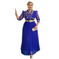 hot diamond v neck banquet evening dress  african women's plus sizeelegantelegancedress
