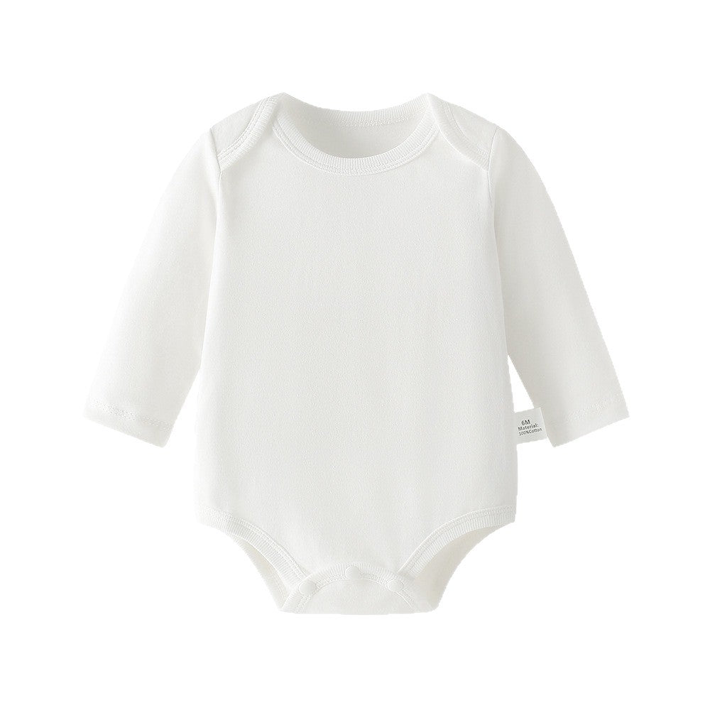 baby romper spring autum triangle crawling short-sleeved male and female baby cotton 0-1 year old one-piece girl butt-covering clothes